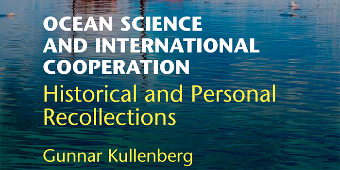 Uddrag af forsiden fra bogen Ocean Science and International Cooperation